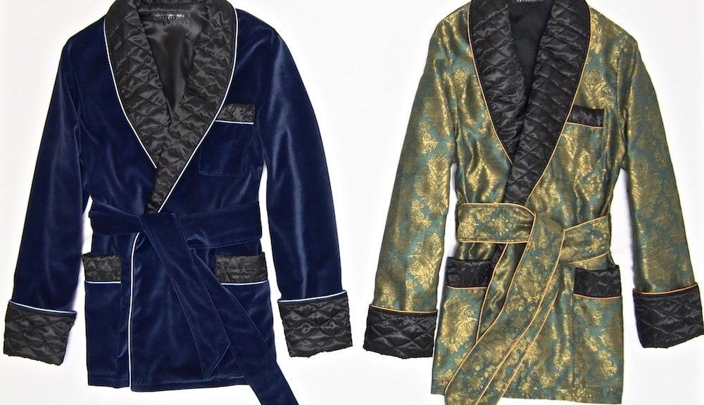 men silk robe